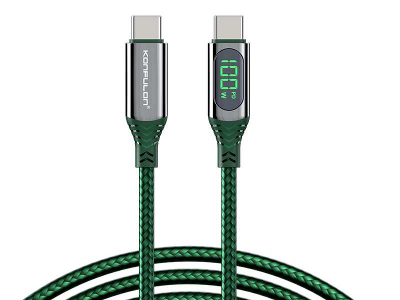 کابل سوپر فست شارژ دو سر تایپ سی 100 وات یک متری کانفلون Konfulon DC42 Charger Cable TYPE-C Fastcharging 100W