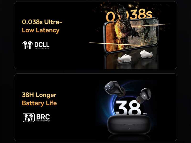 هندزفری بلوتوث 5.3 بیسوس BASEUS Bowie WM03 True Wireless Earphones NGTW330302
