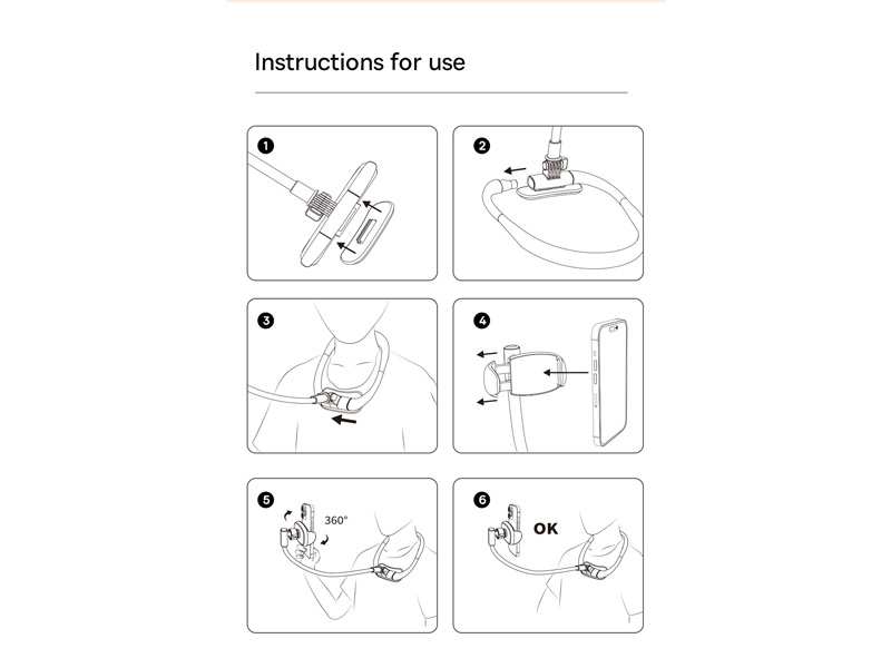 هولدر موبایل گردنی بیسوس Baseus ComfortJoy Series Neck Phone Holder BS-HP007