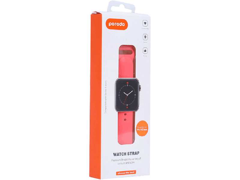 بند سیلیکونی اپل واچ 44/42 میلی متری پورودو Porodo Apple Watch 44/42 mm silicone strap