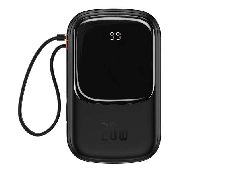پاوربانک تایپ سی و یو اس بی 20 وات 20000 همراه با کابل لایتنینگ بیسوس BASEUS POWER BANK 20000MAH QPOW PRO PD 20W PPQD060201