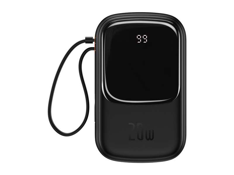 پاوربانک تایپ سی و یو اس بی 20 وات 20000 همراه با کابل لایتنینگ بیسوس BASEUS POWER BANK 20000MAH QPOW PRO PD 20W PPQD060201