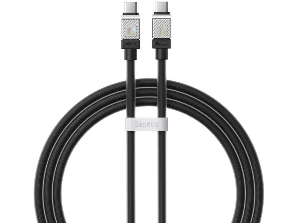 کابل سوپر فست شارژ تایپ سی به تایپ سی 100 وات یک متری بیسوس Baseus CoolPlay Series Fast Charging Cable Type-C - Type-C