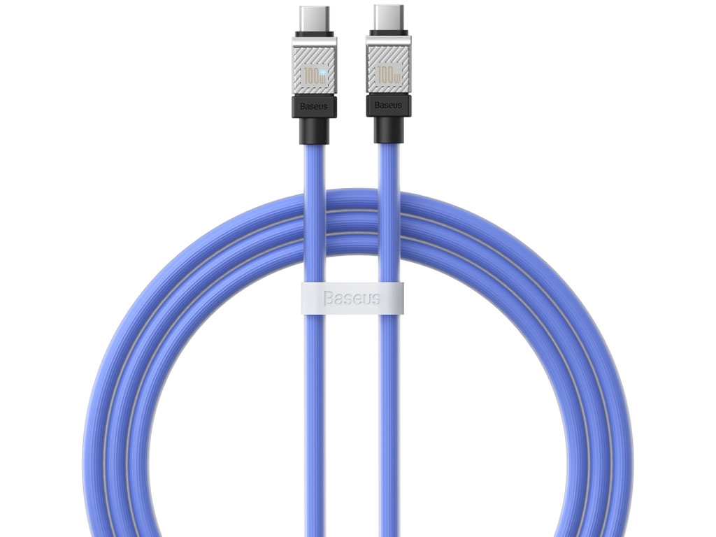کابل سوپر فست شارژ تایپ سی به تایپ سی 100 وات یک متری بیسوس Baseus CoolPlay Series Fast Charging Cable Type-C - Type-C
