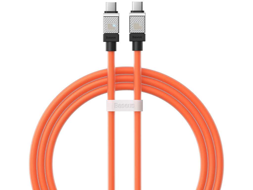 کابل سوپر فست شارژ تایپ سی به تایپ سی 100 وات یک متری بیسوس Baseus CoolPlay Series Fast Charging Cable Type-C - Type-C