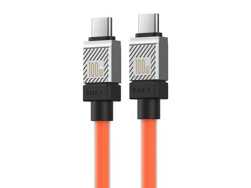 کابل سوپر فست شارژ تایپ سی به تایپ سی 100 وات یک متری بیسوس Baseus CoolPlay Series Fast Charging Cable Type-C - Type-C
