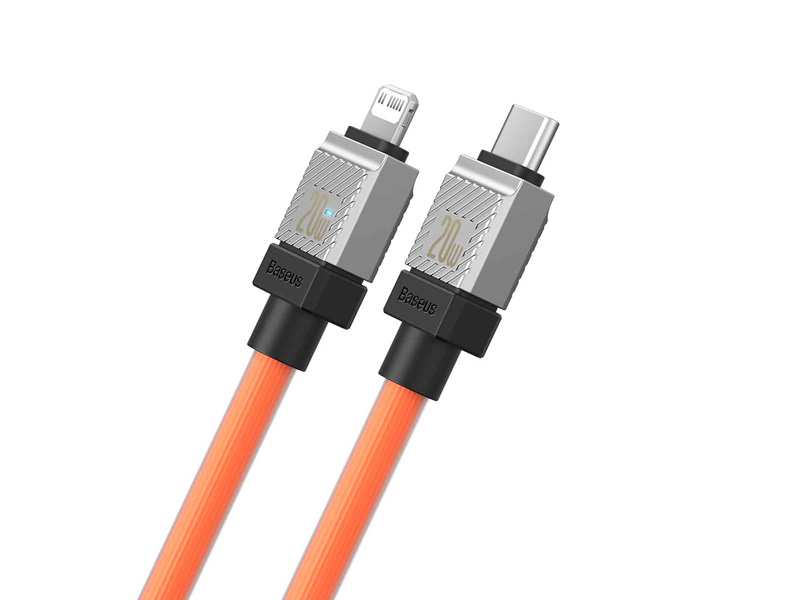 کابل شارژ سریع تایپ سی به لایتنینگ 20 وات یک متری بیسوس Baseus USB-C to Lightning Coolplay Series CAKW000002