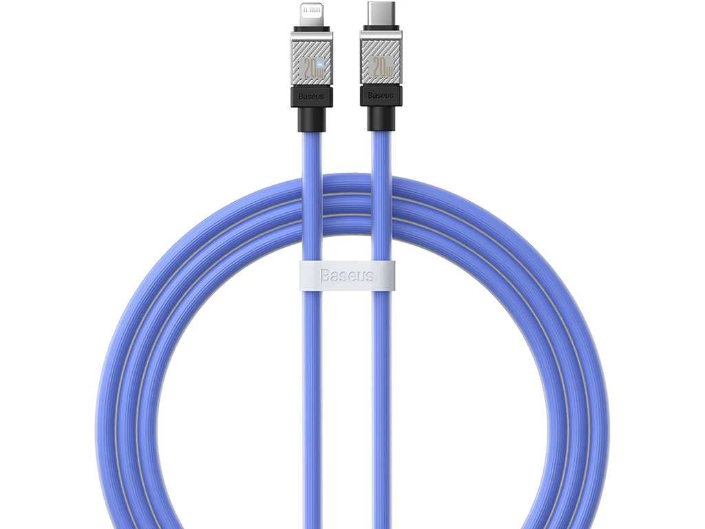 کابل شارژ سریع تایپ سی به لایتنینگ 20 وات یک متری بیسوس Baseus USB-C to Lightning Coolplay Series CAKW000002