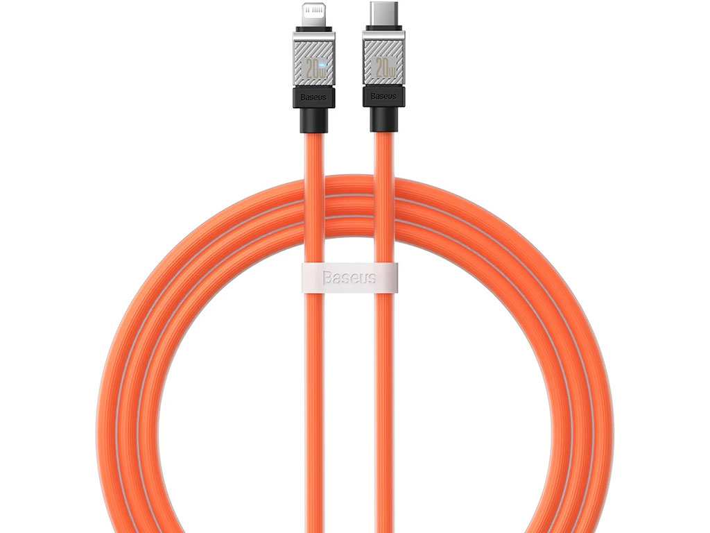 کابل شارژ سریع تایپ سی به لایتنینگ 20 وات یک متری بیسوس Baseus USB-C to Lightning Coolplay Series CAKW000002
