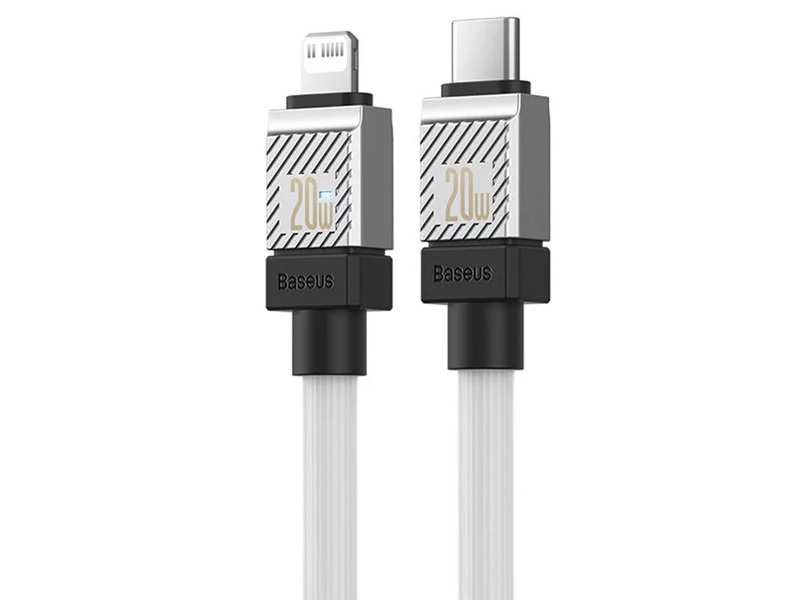 کابل شارژ سریع تایپ سی به لایتنینگ 20 وات یک متری بیسوس Baseus USB-C to Lightning Coolplay Series CAKW000002