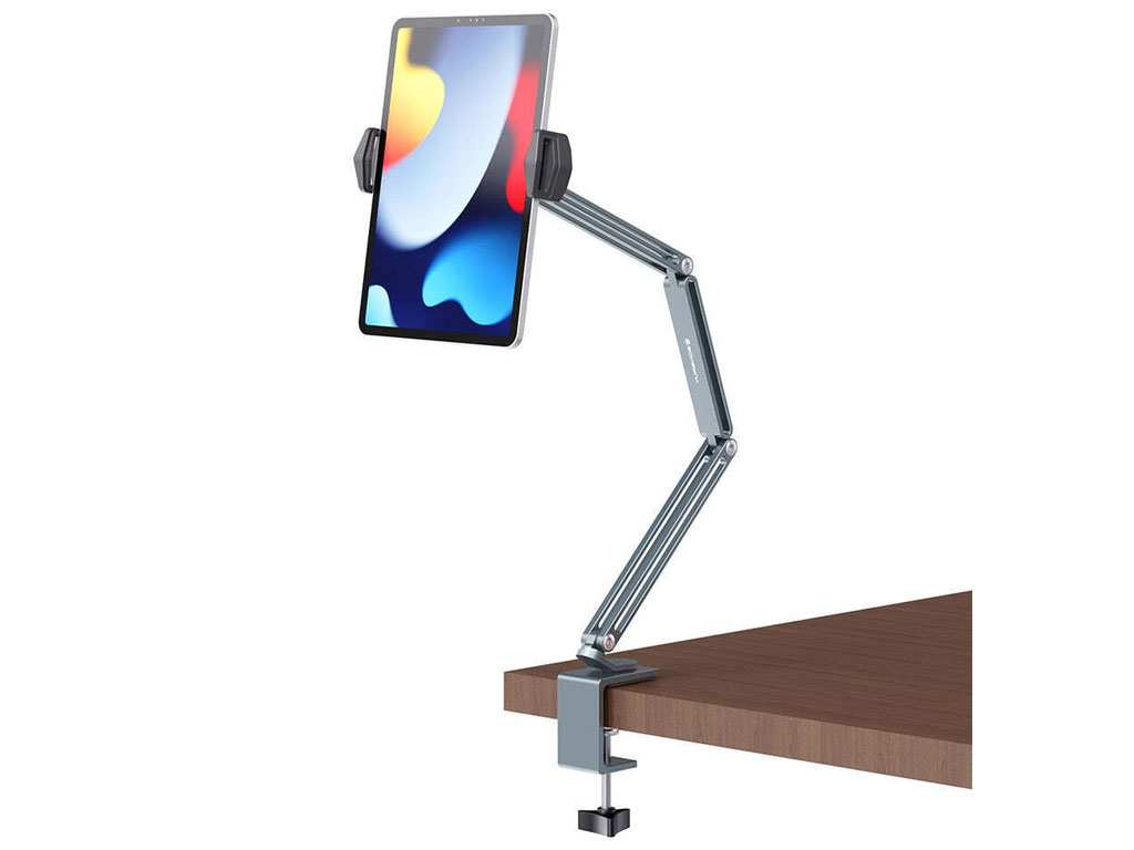 هولدر گوشی موبایل و تبلت گیرهای بازوبلند قابل اتصال به میز و تخت Desk Long Arm Lazy Clip Bracket Adjustable Bed Tablet Phone Holder P76