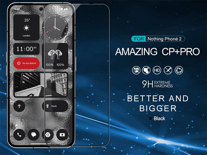 گلس ناتینگ فون 2 نیلکین Nillkin Nothing Phone 2 CP+Pro tempered glass