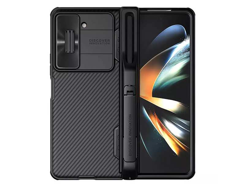 قاب محافظ زد فولد 5 سامسونگ نیلکین Nillkin Samsung Galaxy Z Fold5 CamShield Fold Case Pen holder version