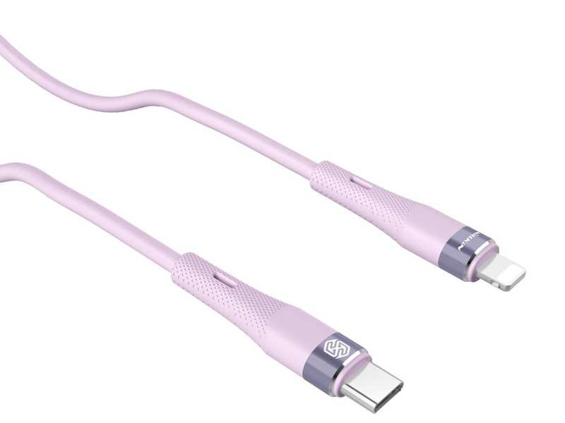 کابل تایپ سی به لایتنینگ 27 وات 1.2 متری نیلکین Nillkin Flowspeed liquid silicone cable Type-C to Lightning PD 27W