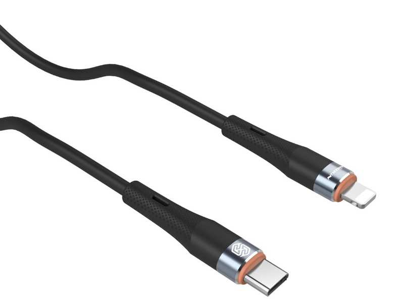 کابل تایپ سی به لایتنینگ 27 وات 1.2 متری نیلکین Nillkin Flowspeed liquid silicone cable Type-C to Lightning PD 27W