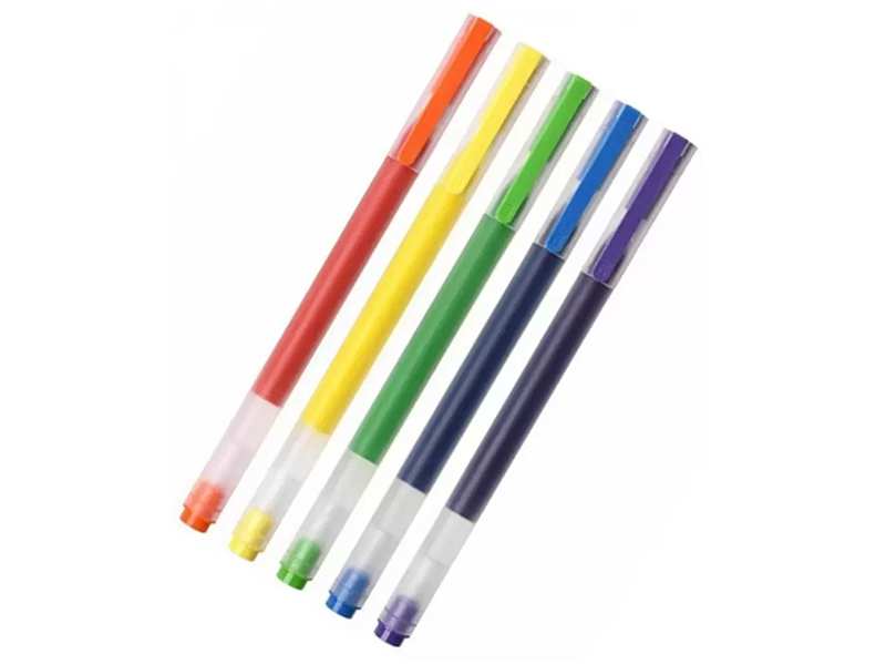 بسته 5 تایی خودکار شیائومی Xiaomi Mi mjzxb03wc jumbo Colourful pengel pens