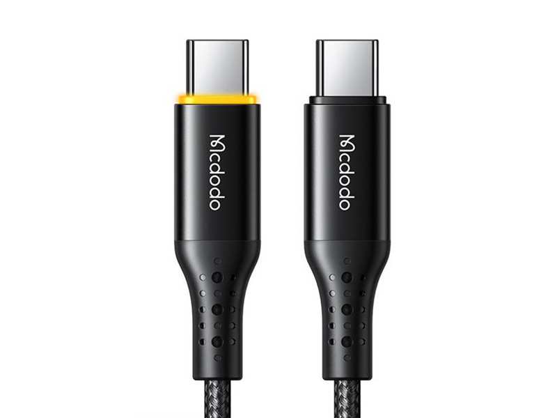 کابل سوپر فست شارژ هوشمند تایپ سی به تایپ سی 100 واتی 1.2متری مک دودو MCDODO Auto Power Off Type-C CA-3460