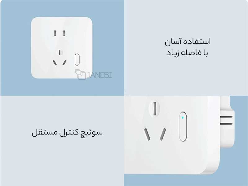 سوکت دیواری هوشمند شیائومی Xiaomi Mijia Smart Wall Socket ZNCZ08CM