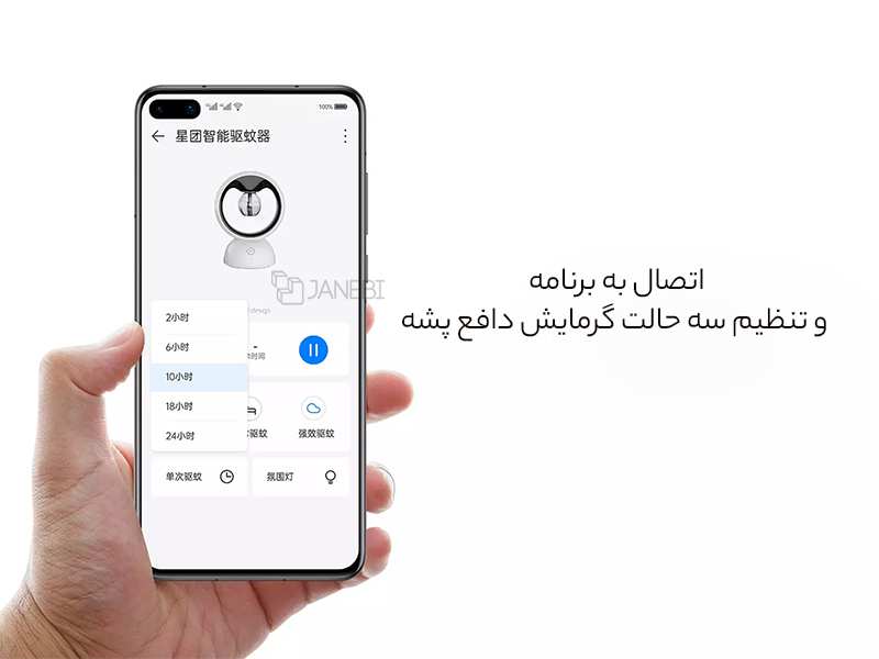 حشره کش برقی هوشمند دارای چراغ خواب Xiaohe Star Cluster Intelligent Mosquito Repellent CU2