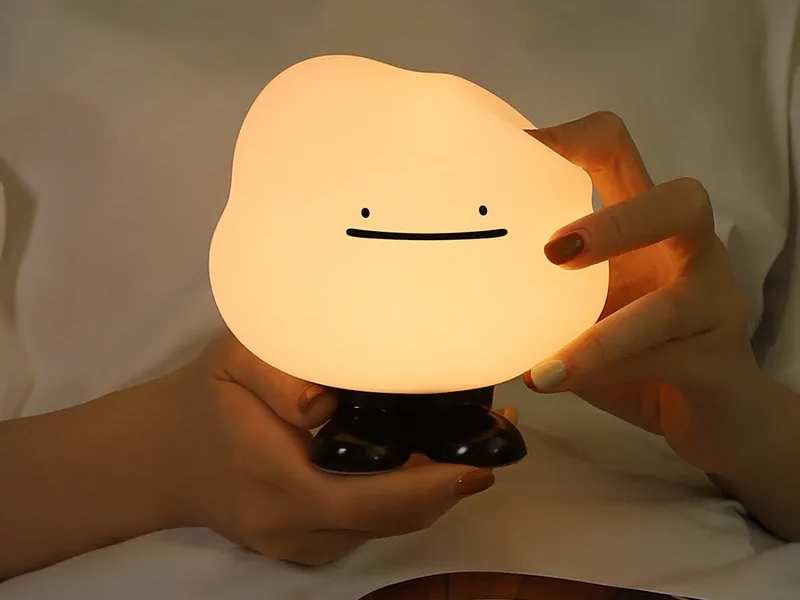 چراغ خواب کارتونی طرح ابر night light silicone cloud USB rechargeable table lamp HL-24