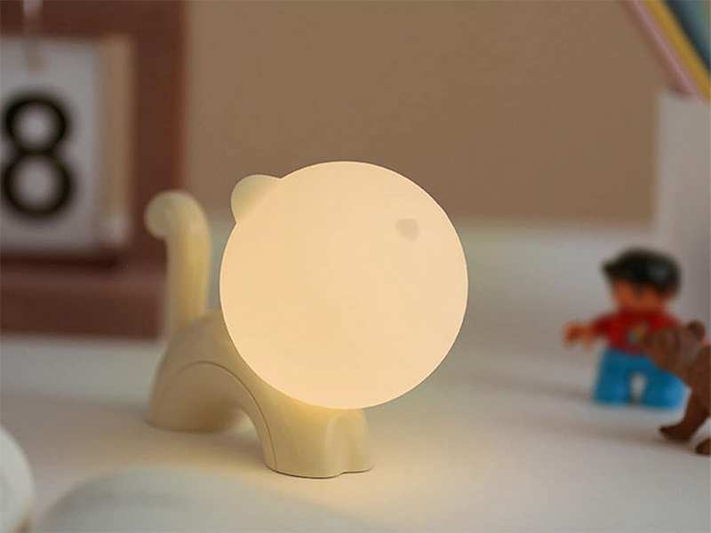 چراغ خواب فانتزی طرح گربه Meow Night Light Rechargeable Atmosphere Table Lamp QV-08