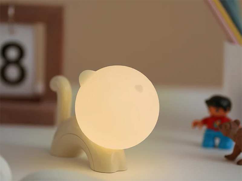 چراغ خواب فانتزی طرح گربه Meow Night Light Rechargeable Atmosphere Table Lamp QV-08