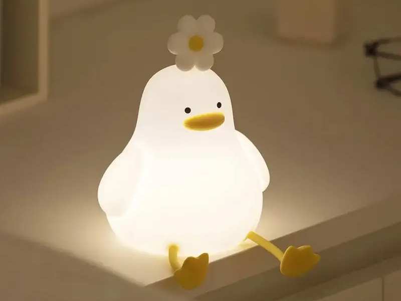 چراغ خواب فانتزی رومیزی شارژی قابل حمل اتاق کودک lamp induction night light playful silicone bedroom LLD-D09