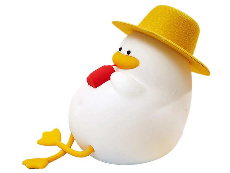 چراغ خواب رومیزی فانتزی سیلیکونی شارژی Silicone LED Duck Night Light Holiday Creative Bedroom XR-MM-L2206