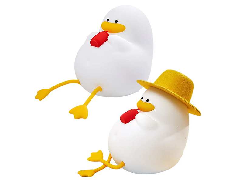 چراغ خواب رومیزی فانتزی سیلیکونی شارژی Silicone LED Duck Night Light Holiday Creative Bedroom XR-MM-L2206