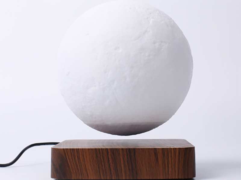 چراغ خواب رومیزی ماه شناور مغناطیسی پرینت سه بعدی معلق Magnetic levitation moon lamp romantic light levitation 3D printing