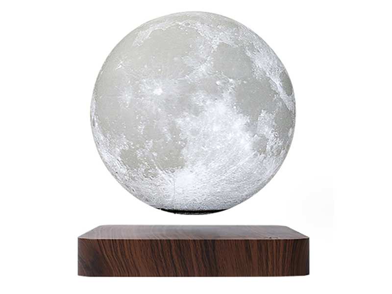 چراغ خواب رومیزی ماه شناور مغناطیسی پرینت سه بعدی معلق Magnetic levitation moon lamp romantic light levitation 3D printing