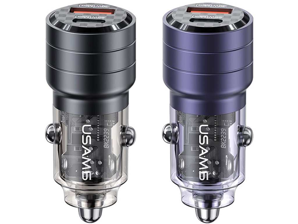 شارژر فندکی فست شارژ ماشین تایپ سی 95 وات یوسامز US-CC176 C36