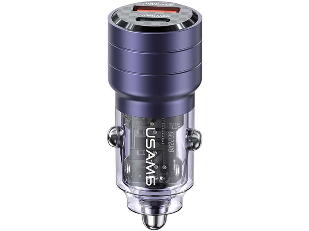 شارژر فندکی فست شارژ ماشین تایپ سی 95 وات یوسامز US-CC176 C36
