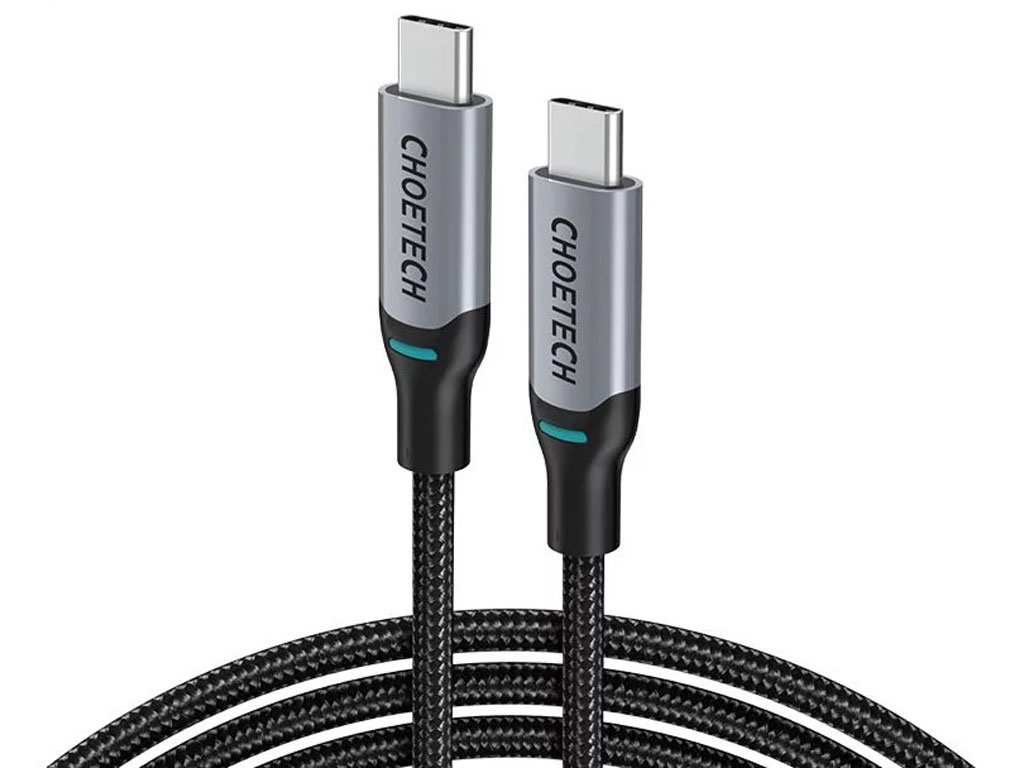 کابل سوپر فست شارژ تایپ سی به تایپ سی 100 وات 1.8 متری چویتک Choetech XCC-1002-BK USB C to USB C Cable - تصویر 9