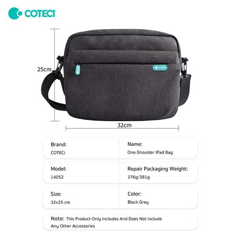 کیف دوشی آیپد 12.9 اینچ و لوازم جانبی کوتسی 14052