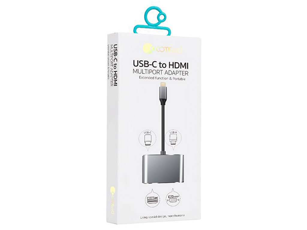 هاب تایپ سی 4 پورت کوتتسی Coteeci UCB-C To HDMI Multiport Adapter 83013