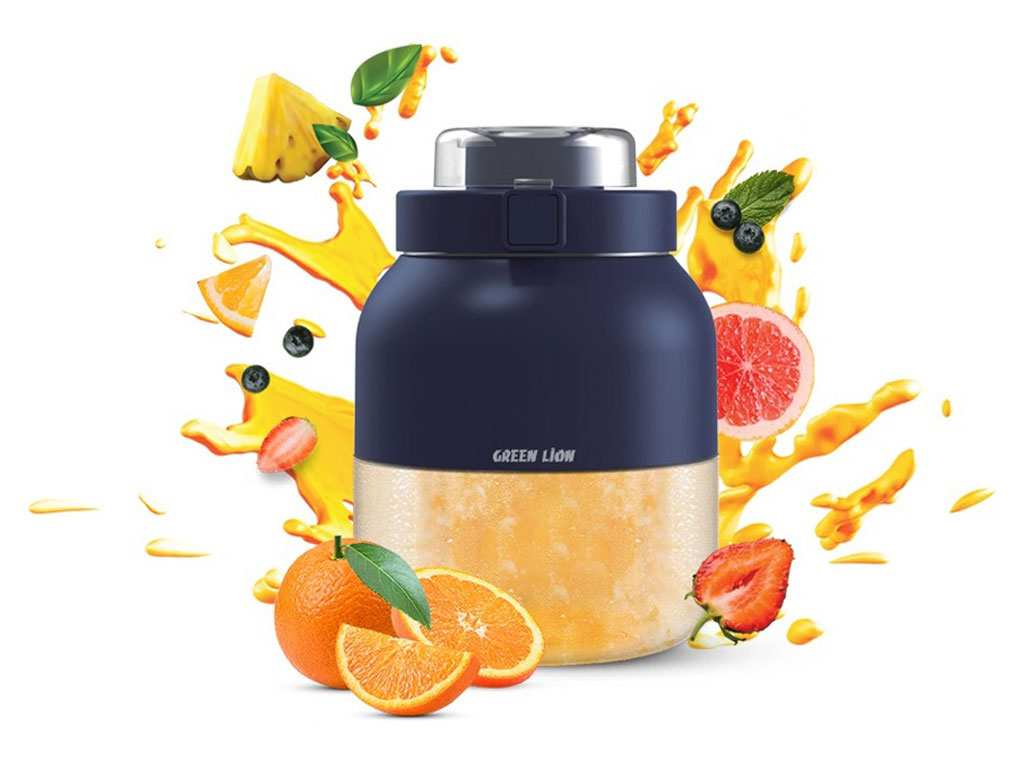 مخلوط کن شارژی 500 میلی لیتر گرین Green Lion Nutri Blend 500mL 80W GNNUTBLENDBL
