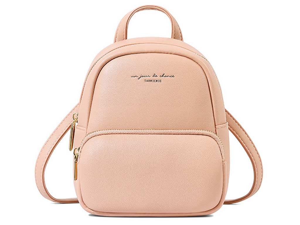 مینی کوله پشتی دخترانه و زنانه تائومیک میک Taomicmic D7089-E Faux Leather Lettering Mini Backpack