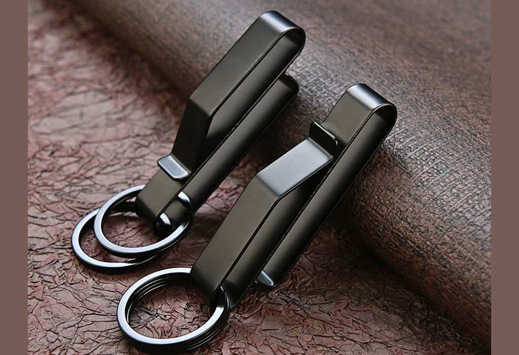 جاکلیدی کمری مردانه استیل ضد زنگ Stainless steel men's waist car keychain