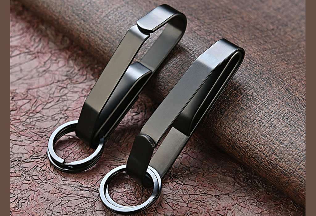 جاکلیدی کمری مردانه استیل ضد زنگ Stainless steel men's waist car keychain