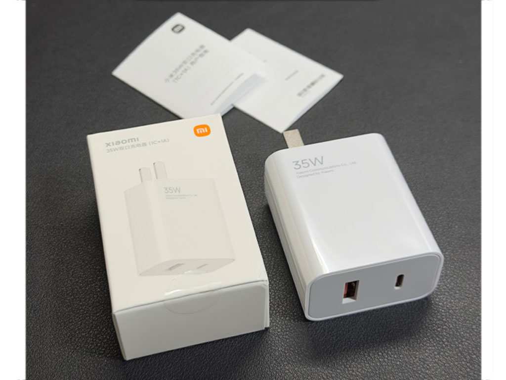 شارژر دیواری فوق سریع اصلی تایپ سی و یو اس بی 35 وات شیائومی Xiaomi 35W Dual-Port Charger (1C+1A) MDY-14-ET