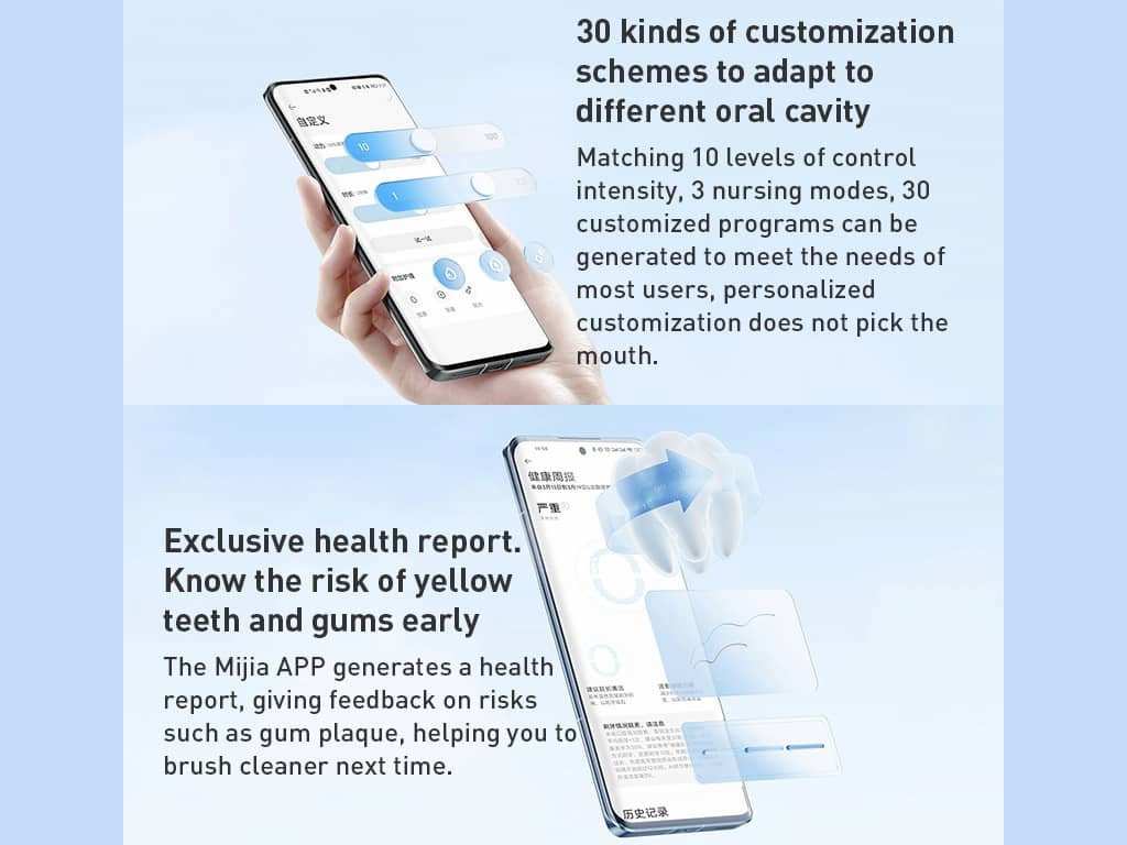 مسواک برقی هوشمند شارژی شیائومی xiaomi electric toothbrush T501 Mijia sonic