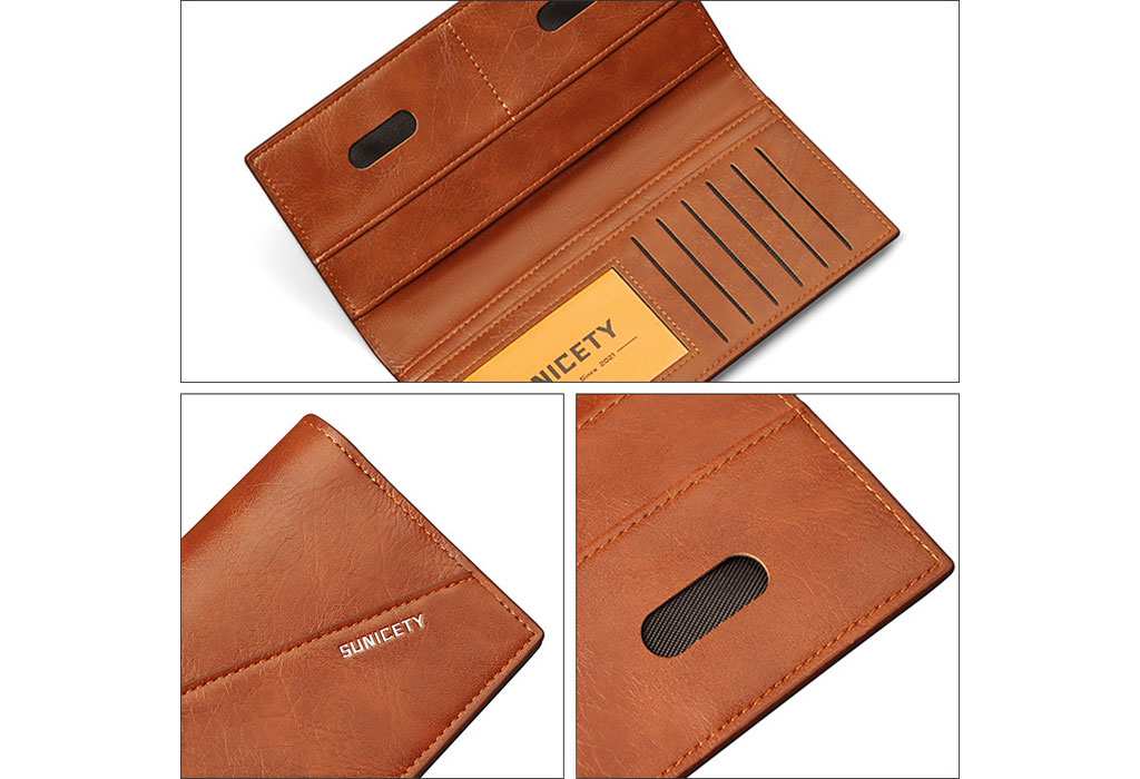 کیف پول و جاکارتی مردانه SUNICETY Cross-border wallet RFID multi-card for men S3003