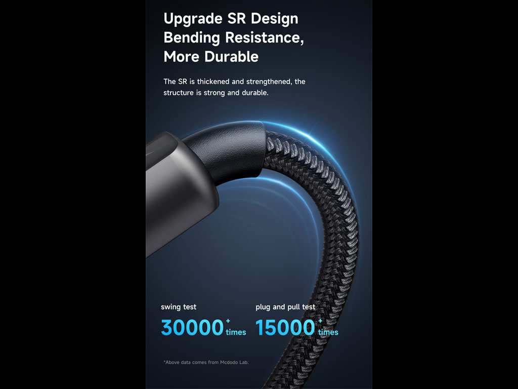 کابل سوپر فست شارژ هوشمند دو سر تایپ سی 100 وات 1.2 متری مک دودو Mcdodo Digital Pro Auto Power Off Type-C to Type-C CA-3610