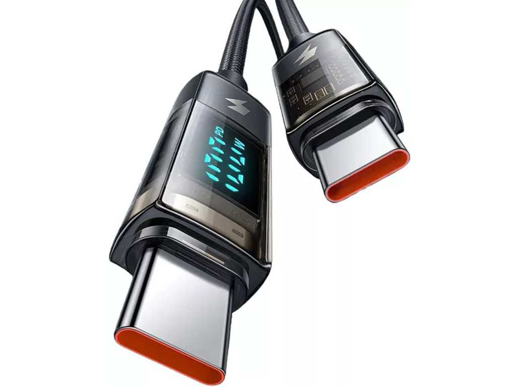کابل سوپر فست شارژ هوشمند دو سر تایپ سی 100 وات 1.2 متری مک دودو Mcdodo Digital Pro Auto Power Off Type-C to Type-C CA-3610