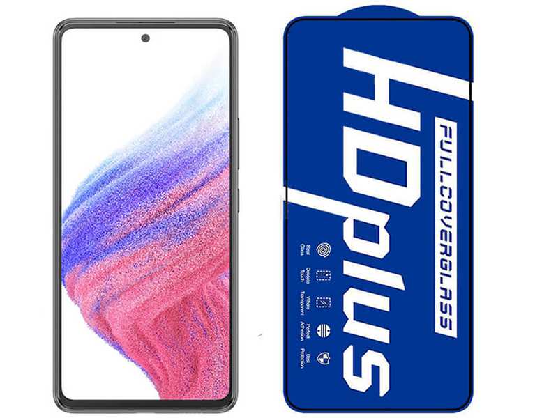 گلس شفاف شیشه ای تمام صفحه گوشی سامسونگ گلکسی آ23 لیتو LITO screen HD Plus model suitable Samsung A23