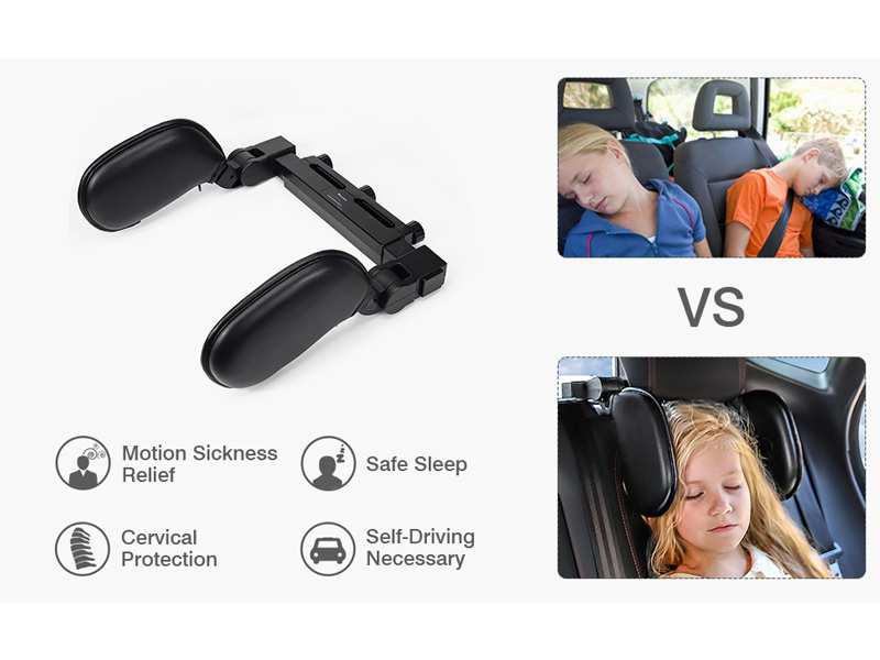 بالش سر و گردن داخل خودرو قابل تنظیم Adjustable Car Headrest Side Sleeping Neck Support Pillow CHP05