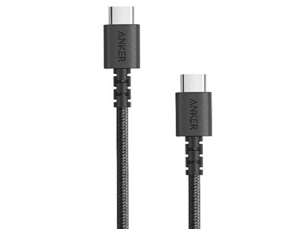 کابل شارژ سریع تایپ سی به تایپ سی 60 وات 1.8 متری انکر Anker Powerline Select+ USB-C to USB-C Cable A8033H11