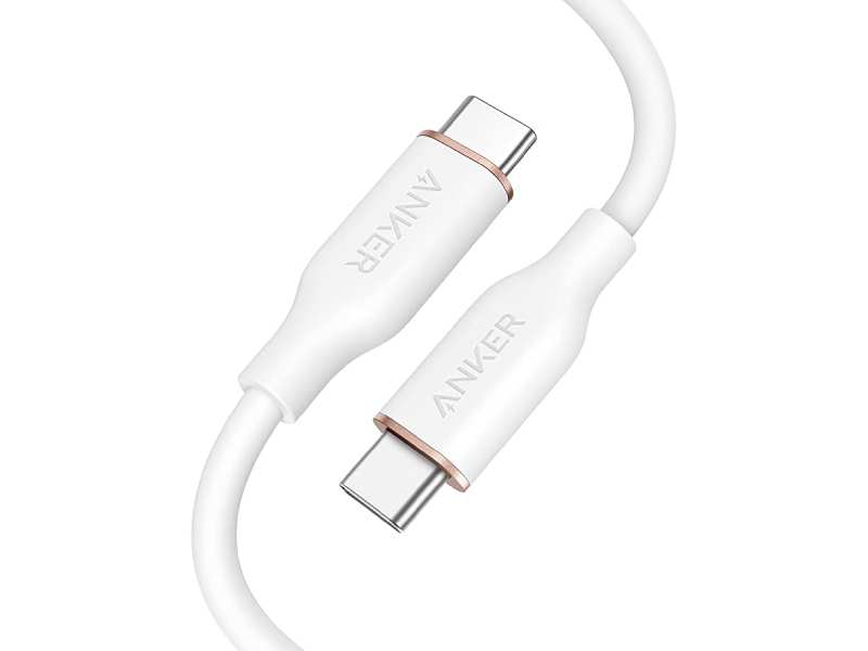 کابل سوپر فست شارژ تایپ سی به تایپ سی 100 وات 1.8 متری انکر Anker PowerLine III Flow USB-C to USB-C Cable A8553H11