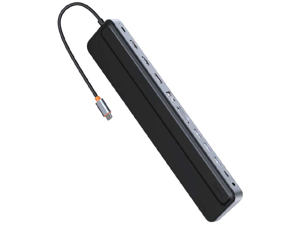 هاب تایپ سی 12 پورت و پایه لپ تاپ بیسوس Baseus EliteJoy Gen2 12-Port Type-C HUB Adapter WKSX030213